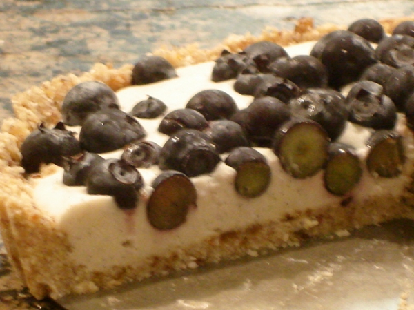 Blueberry & Coconut Cream Tart (raw)